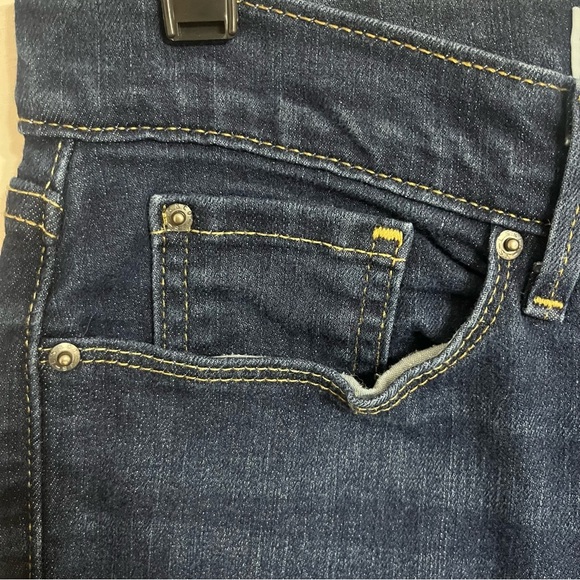 Levi's Jeans Womens 27 Curvy Bootcut Mid Rise Dark Washed Stretch Denim Blue - Picture 2 of 11